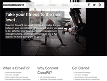 Tablet Screenshot of concord-crossfit.com